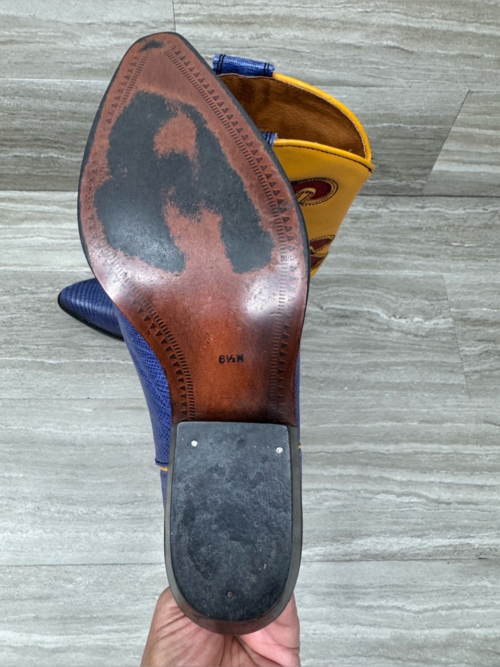 Nine West Ronnee Vintage Leather Western Boots Womens Size 6.5 - Picture 10 of 13